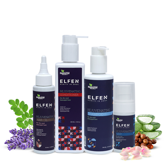 Rejuvenating Hair oil, Hair mist, Shampoo and Conditioner Combo Pack of 4