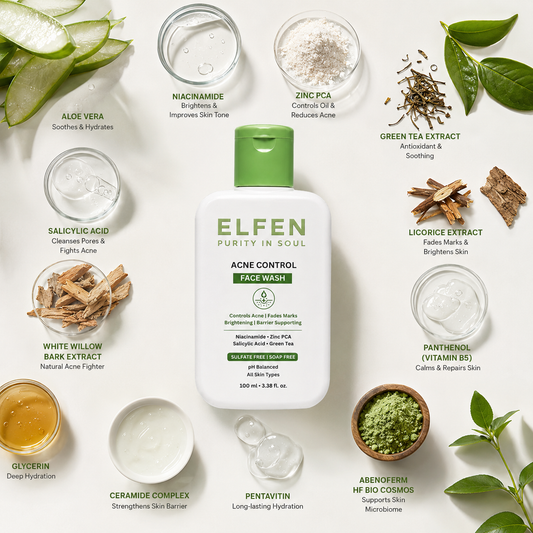 ELFEN Face Wash | Sulfate-Free Face Cleanser for Acne, Marks & Oil Control | 100 ml