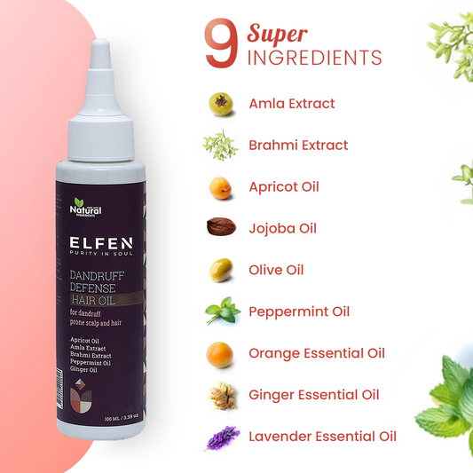 Anti Dandruff Hair Oil with 100% Natural Ingredients - 100ML