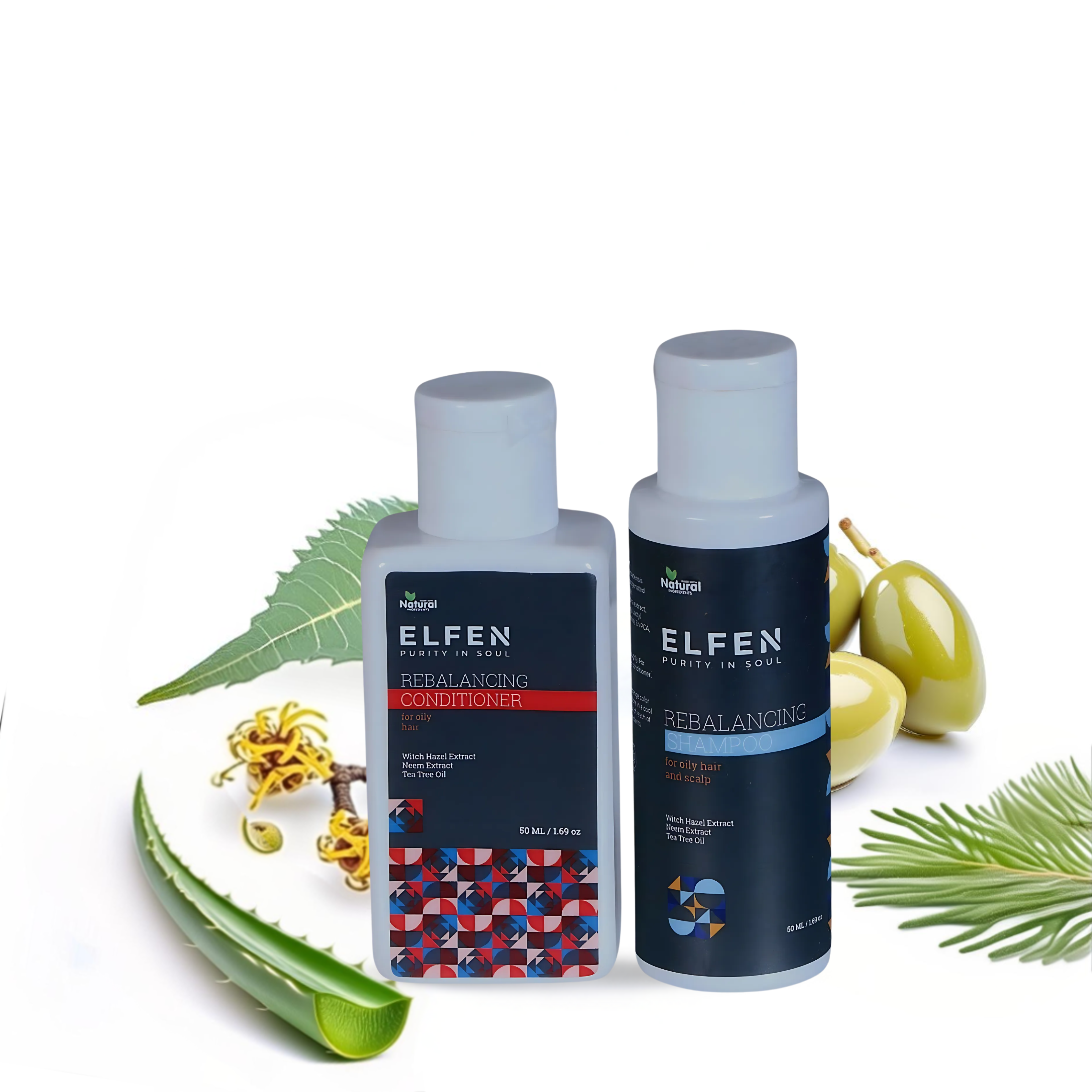 Rebalancing Shampoo and Conditioner Travel Combo - 50ML Each