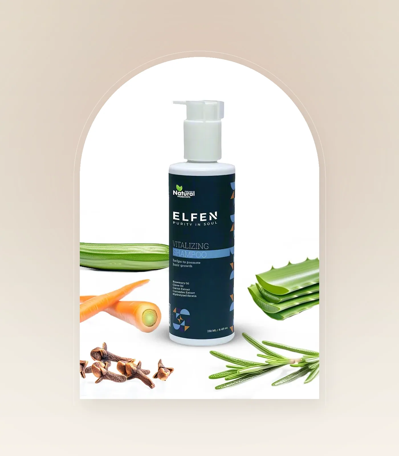 ELFEN Vitalizing Shampoo with natural ingredients